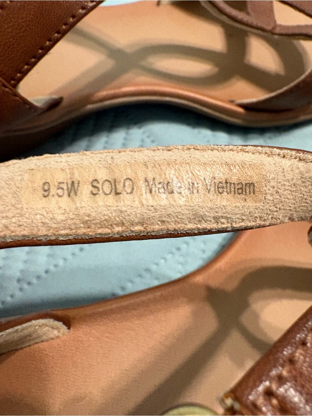 SOUL Naturalizer Solo Sandals Toffee Brown Women’s Size 10 Strappy 1 Inch Heel - Picture 10 of 10